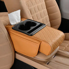 Integrated multifunctional riser cushion for car armrests under pressure