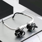 LED glasses with magnifying lenses (8x 15x 23x)