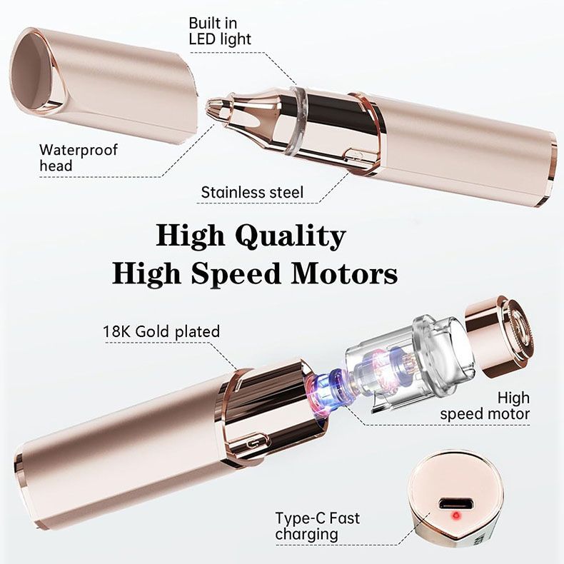 2 in 1 facial hair remover and brow trimmer (50% off)