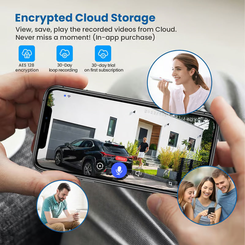 Solar-powered surveillance camera - wireless WiFi IP camera