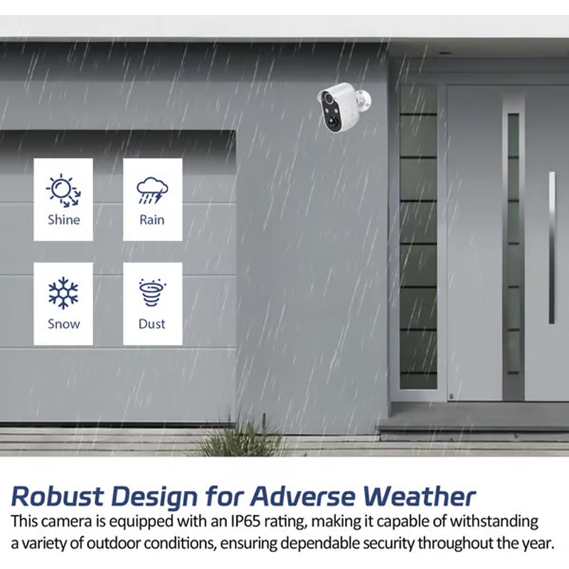 Solar-powered surveillance camera - wireless WiFi IP camera