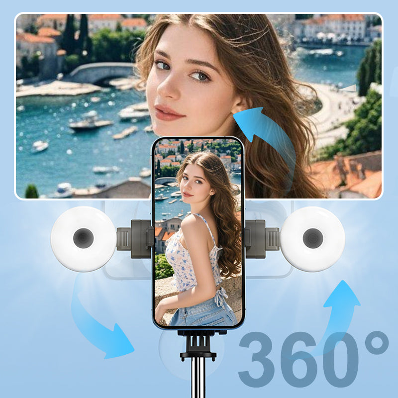 LuxuraSnap Elite Selfie Stick Tripod | Take stunning selfies with integrated LED fill light