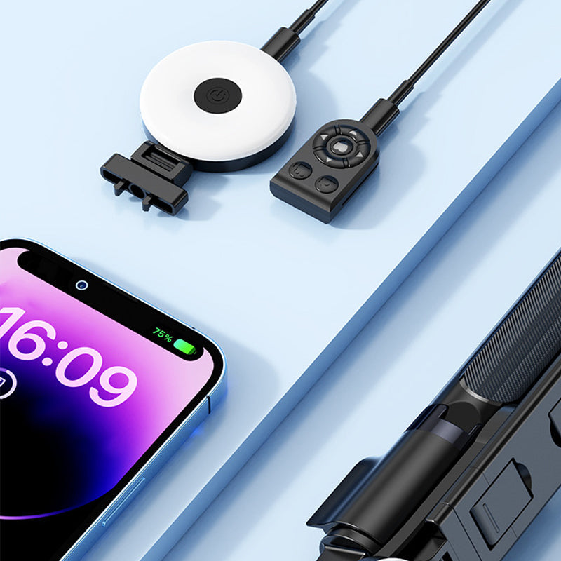 LuxuraSnap Elite Selfie Stick Tripod | Take stunning selfies with integrated LED fill light