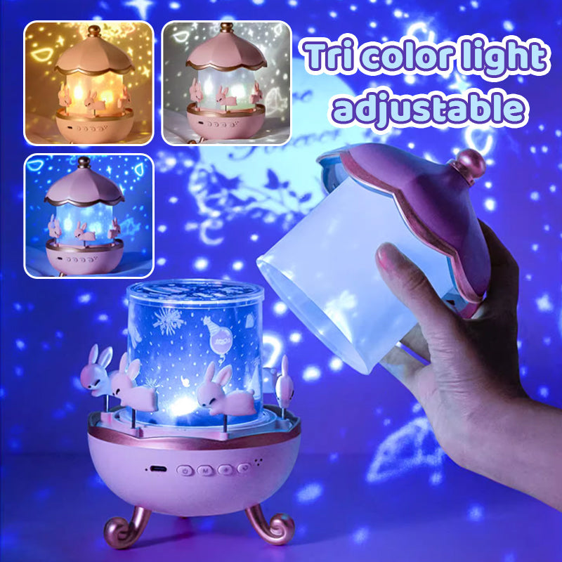 Bluetooth night light projector