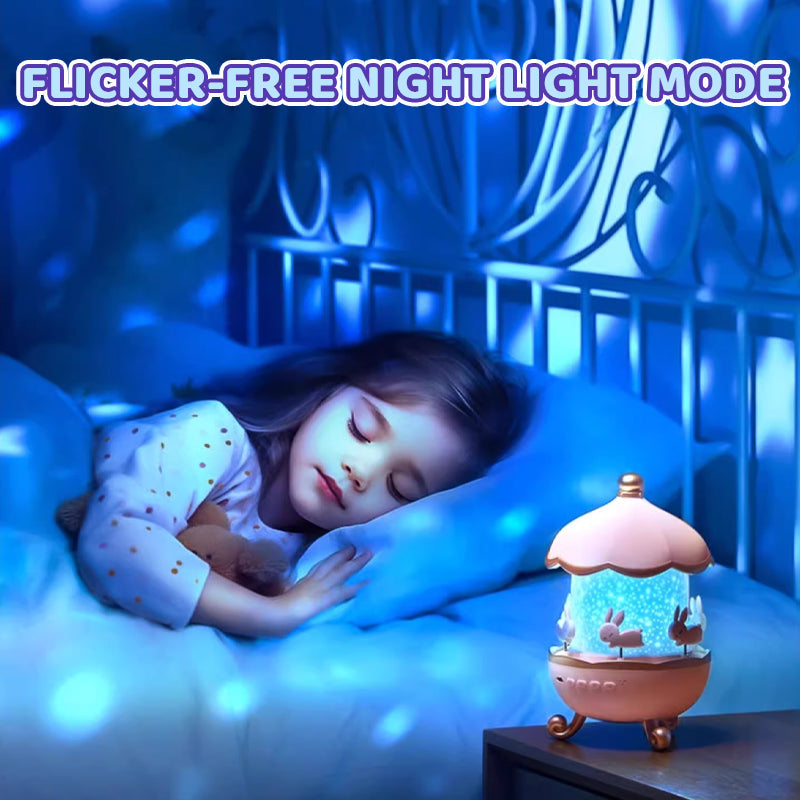 Bluetooth night light projector