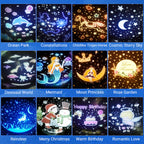 Bluetooth night light projector
