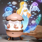 Bluetooth night light projector