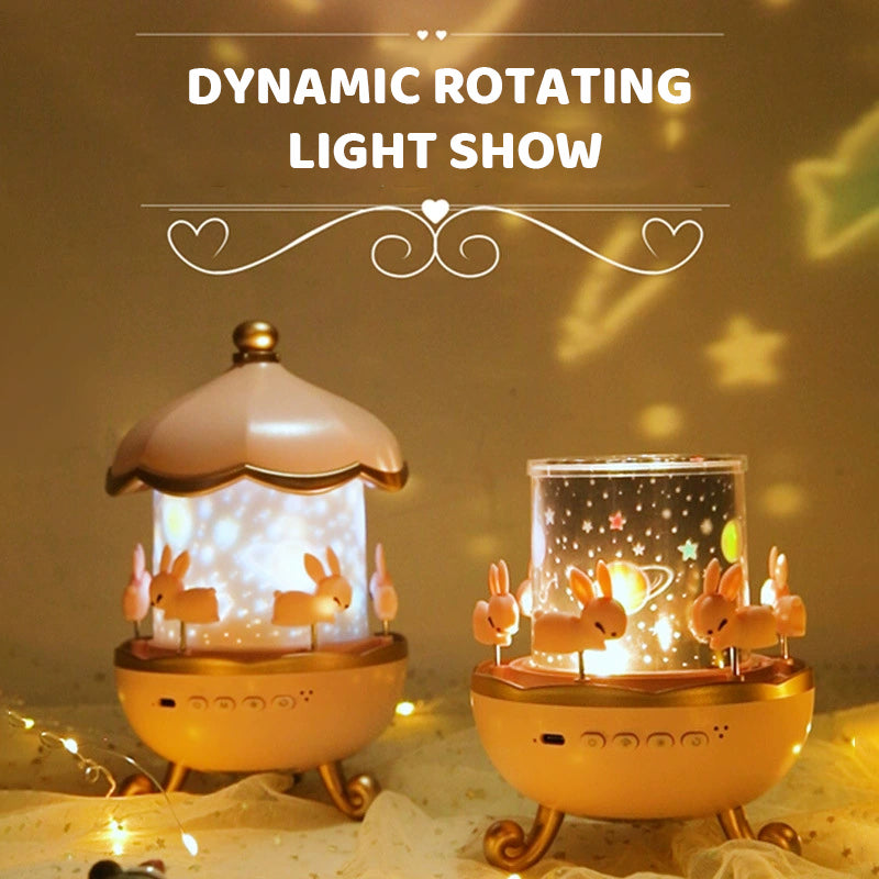 Bluetooth night light projector