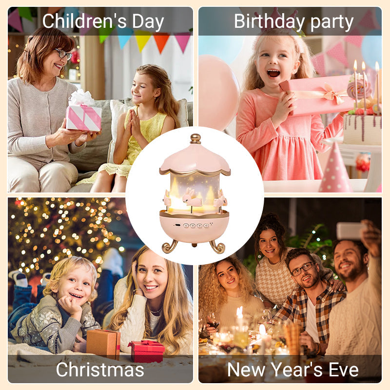 Bluetooth night light projector