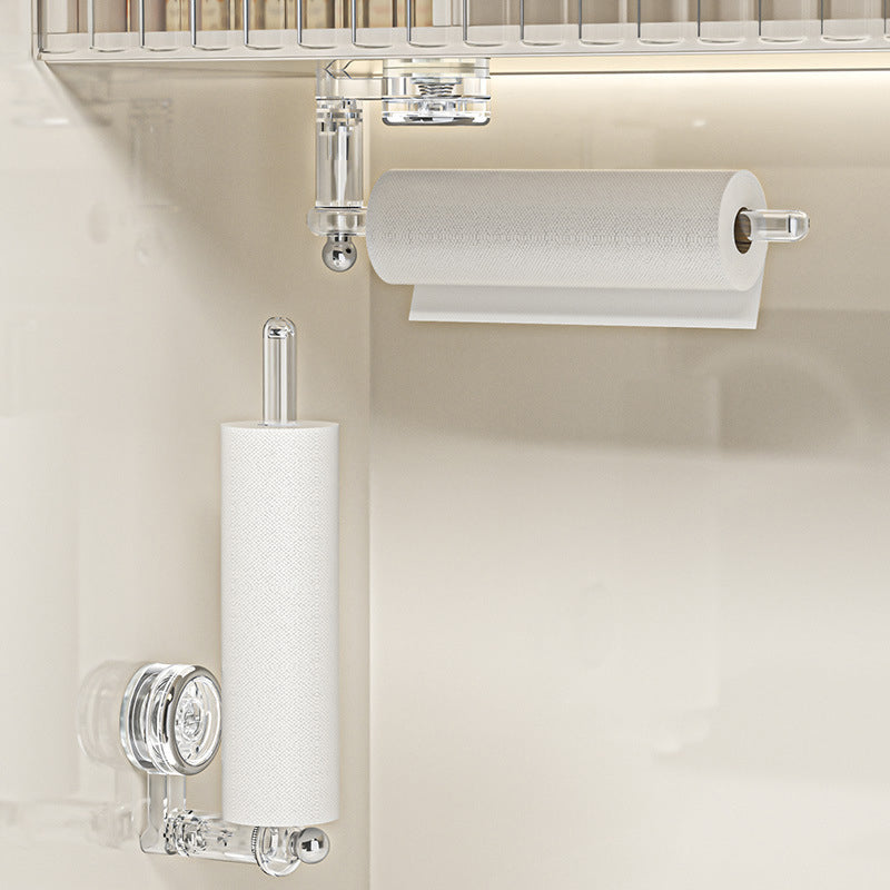 Multifunctional vacuum suction cup toilet paper holder