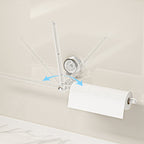Multifunctional vacuum suction cup toilet paper holder