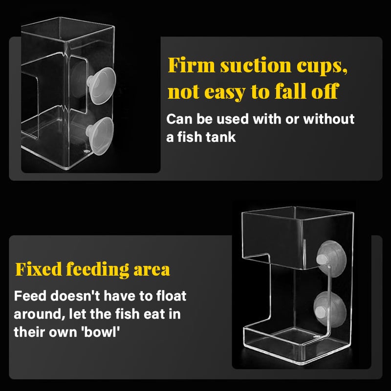 Feeding ring and tray for aquarium