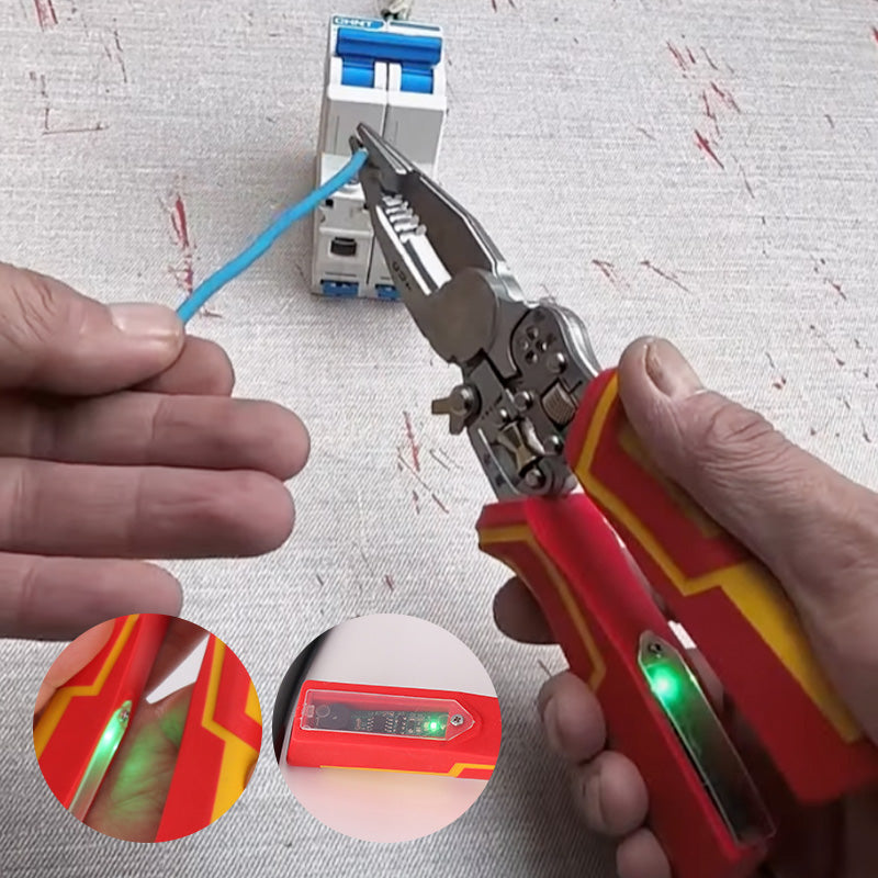 Versatile wire stripping tool with current measurement