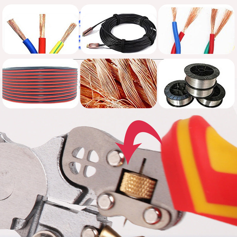 Versatile wire stripping tool with current measurement
