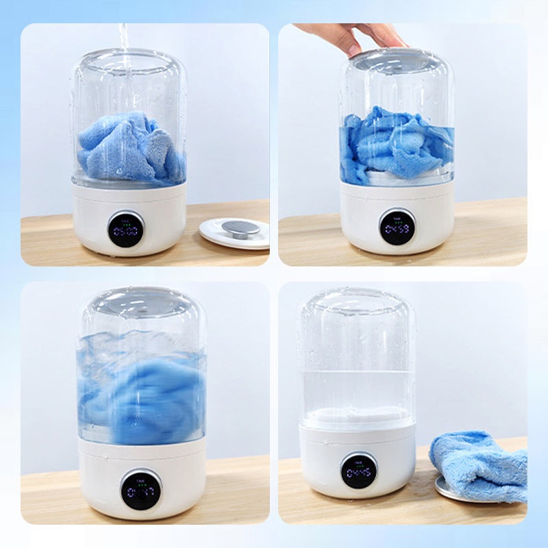 Portable rechargeable mini washing machine for underwear！