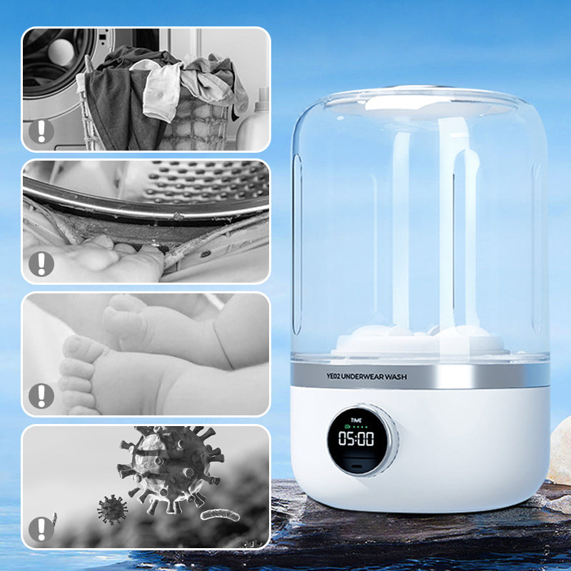 Portable rechargeable mini washing machine for underwear！