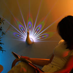 Peacock Projection Wall Lamp with Remote Control