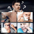 Futuristic transparent mini electric smooth shaver