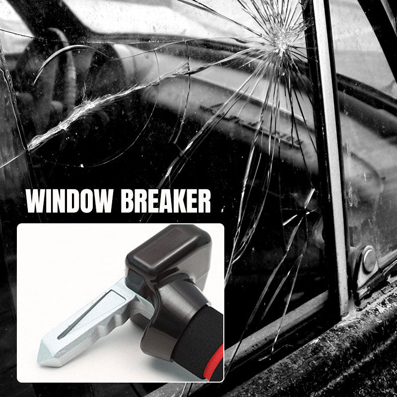 Multifunctional 3-in-1 car door safety handle