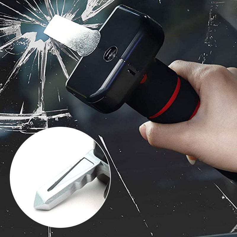Multifunctional 3-in-1 car door safety handle