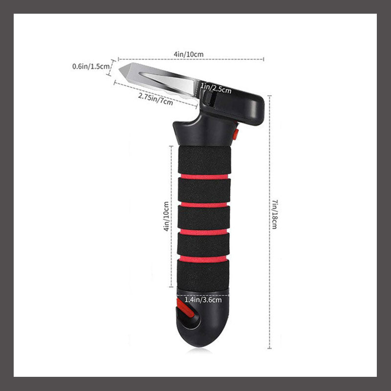 Multifunctional 3-in-1 car door safety handle