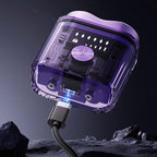 Futuristic transparent mini electric smooth shaver