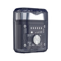 Futuristic transparent mini electric smooth shaver
