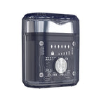 Futuristic transparent mini electric smooth shaver