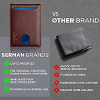Pop Up aluminum bag Money Clip Slim Leather Slots Credit Card Holder RFID Blocking Bifold Minimalist Wallet