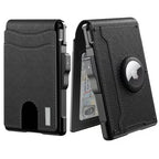 Pop Up aluminum bag Money Clip Slim Leather Slots Credit Card Holder RFID Blocking Bifold Minimalist Wallet
