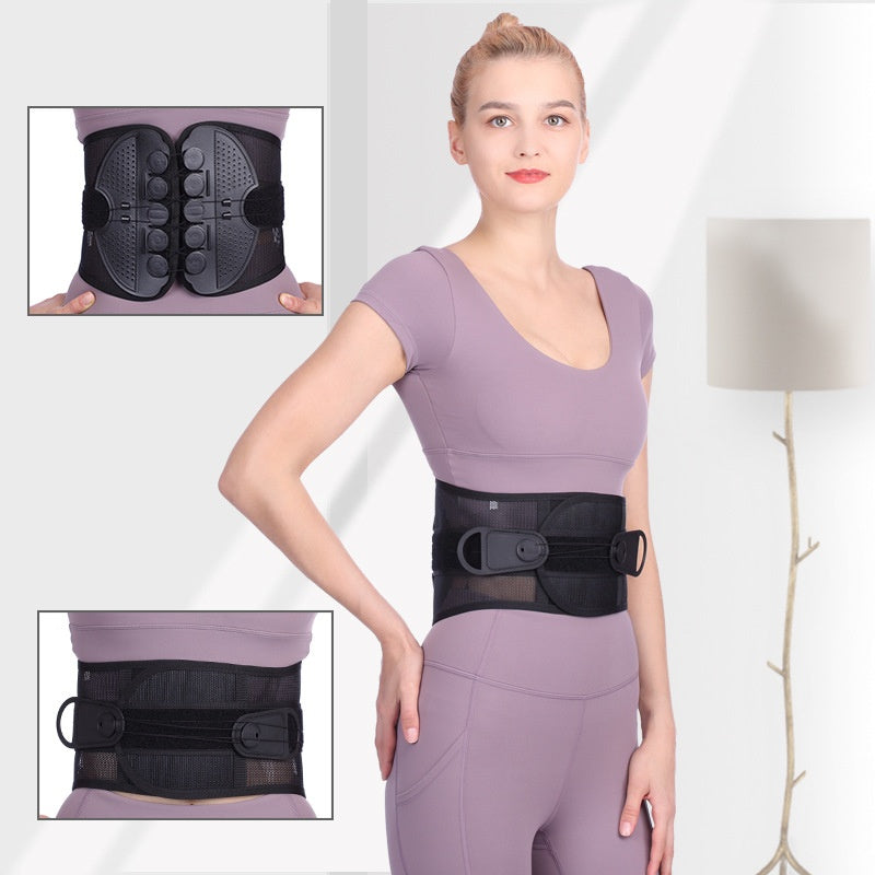 Adjustable back support belt for lower back