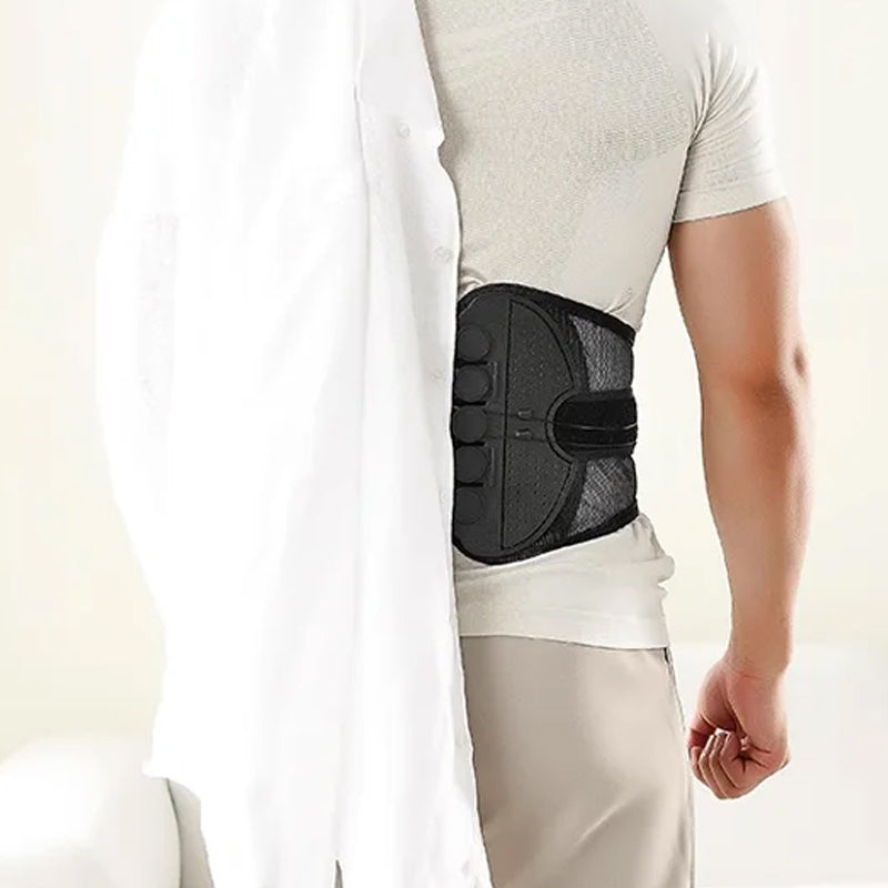 Adjustable back support belt for lower back