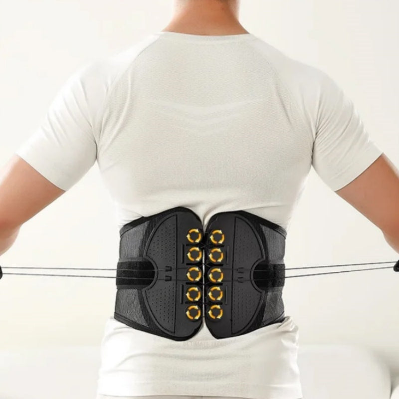 Adjustable back support belt for lower back