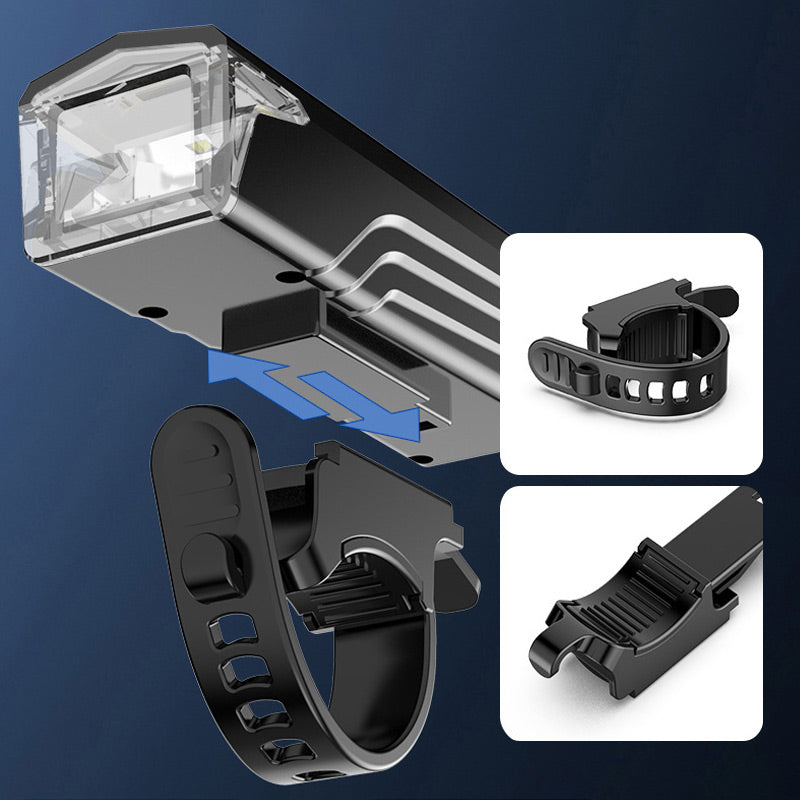Rechargeable, super bright, waterproof bicycle light