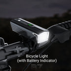 Rechargeable, super bright, waterproof bicycle light