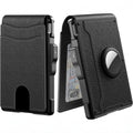 Wallet for men - with pop-up aluminum case Minimal wallet with leather money clip with space for credit cards RFID blocking