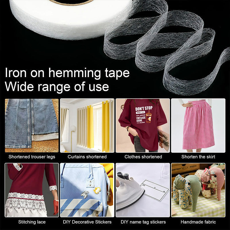 Double-sided tape for sewing and DIY
