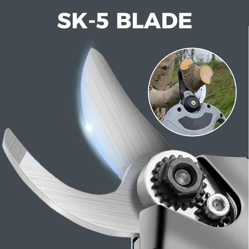 Electric pruning shears for the garden with battery & charger