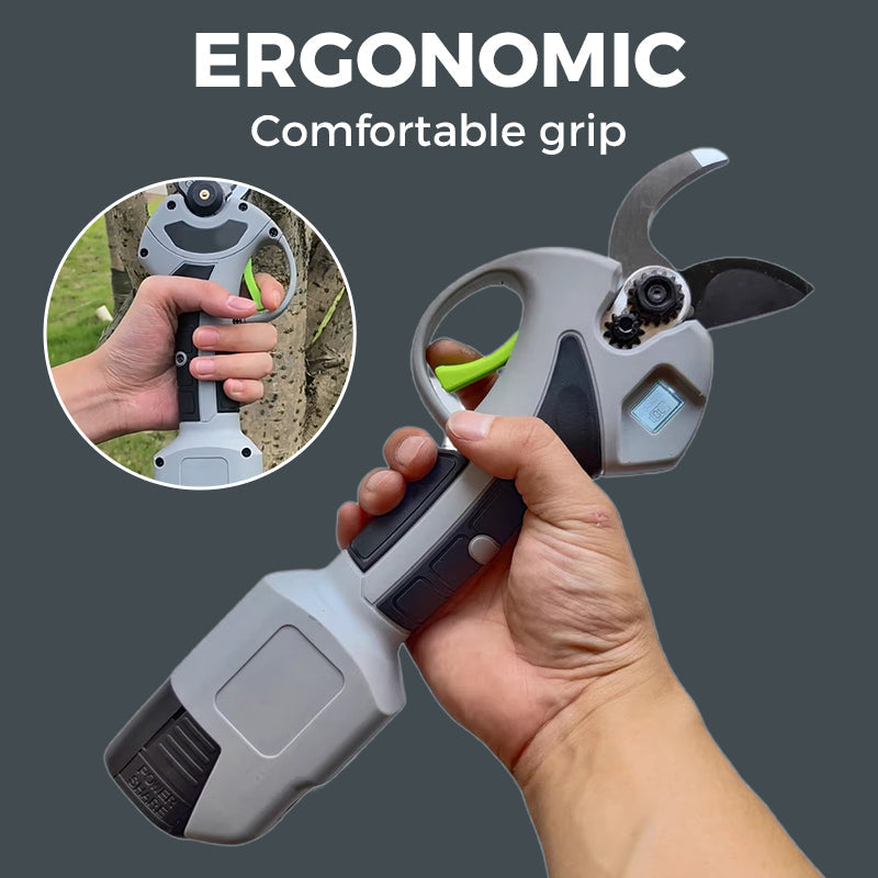 Electric pruning shears for the garden with battery & charger