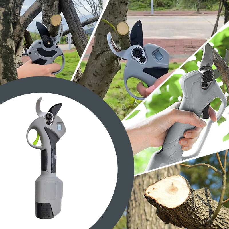 Electric pruning shears for the garden with battery & charger