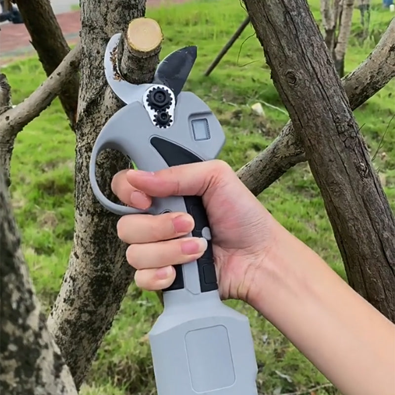 Electric pruning shears for the garden with battery & charger