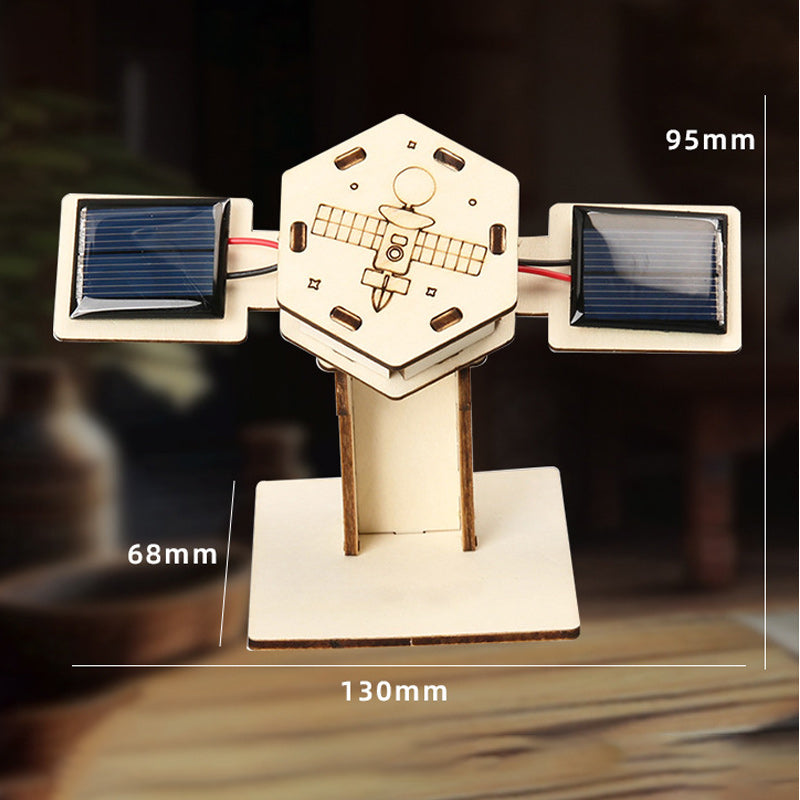 Creative models of artificial satellites in space