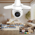 Wireless security cameras with night vision and lightbulb