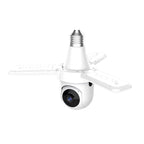 Wireless security cameras with night vision and lightbulb