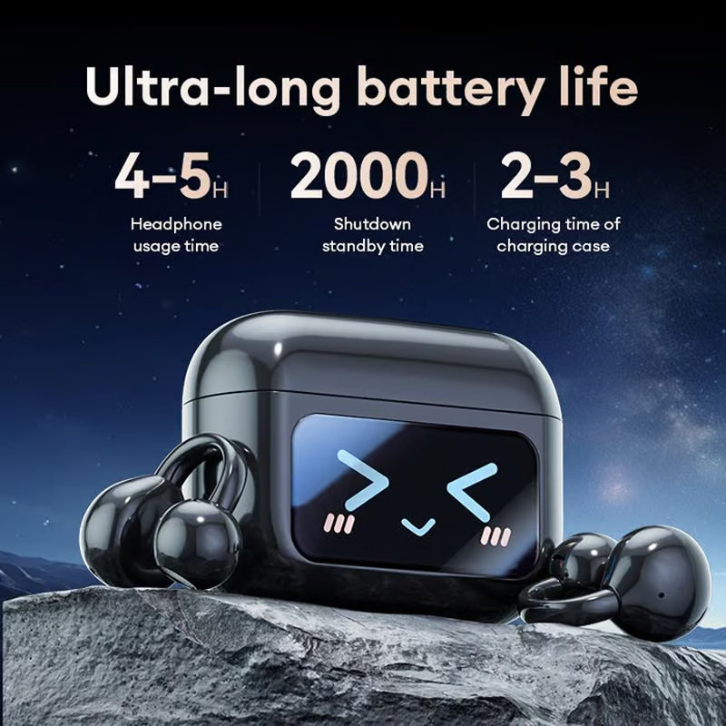 Bluetooth Clip On Earphones - Wireless Freedom Music on the Go Stylish and Practical