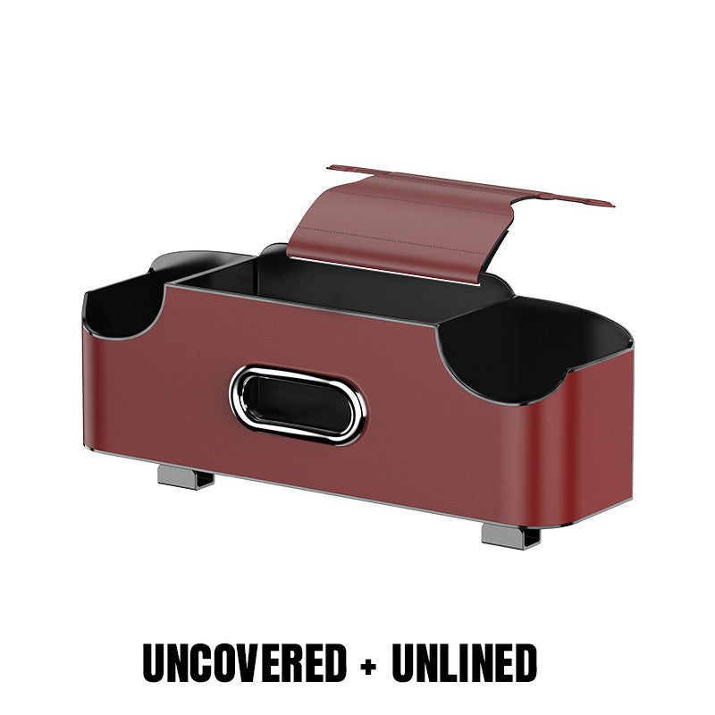 Universal napkin box with hooks for the back seat