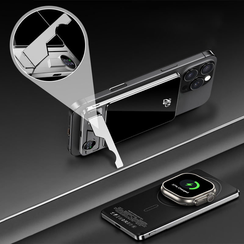 Magnetic power bank with two modes and stand
