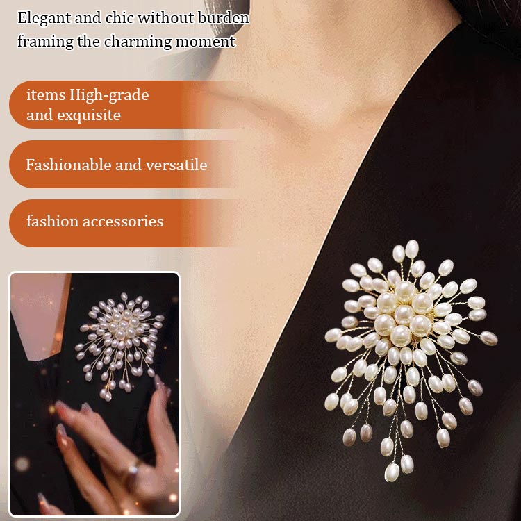 BUY 1 GET 1 FREELadies' high-end exquisite handmade pearl brooch