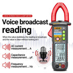 Intelligent voice-controlled clamp multimeter tester