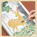 Chinese painting white drawing copying album